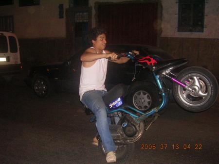 moi en wheelling avec le taxi de fanfan